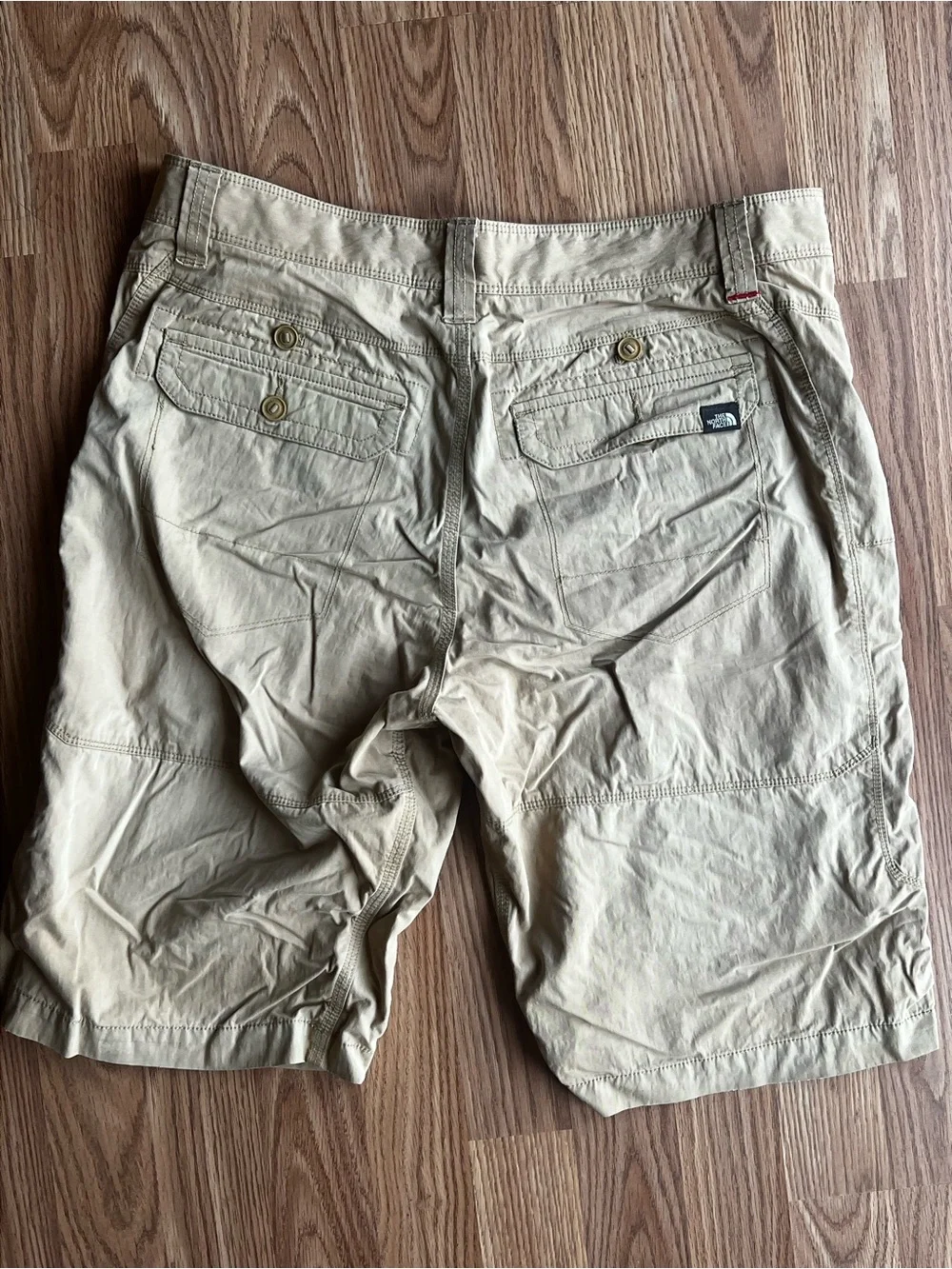 The North Face Men's Tan Flat-Front Shorts - Size 34